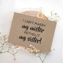 Search for sister maid of honor invitations Proposal