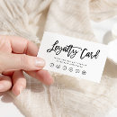 Search for salon loyalty cards black and white