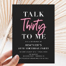 Search for 30th birthday invitations Calligraphy