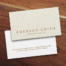 Search for cream colored business cards Interior designer