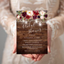 Search for rustic bridal shower invitations Wood