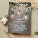 Search for lantern invitations Rustic