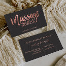 Search for massage business cards modern