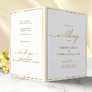 Search for gold foil wedding programs Order of service