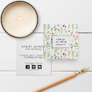 Search for pattern business cards flowers