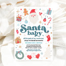Search for christmas baby shower invitations santa
