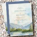 Search for lakeside wedding invitations Watercolor