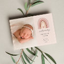 Search for rainbow birth announcement cards Baby girl