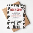 Search for holy cow birthday invitations Farm