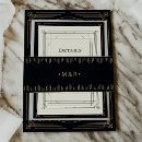 Search for vintage invitation belly bands deco art