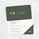 Search for hunter business cards forest green