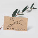 Search for hair business cards elegant