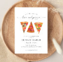 Search for love and pizza invitations Modern