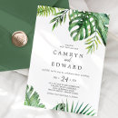Search for palm tree wedding invitations casual