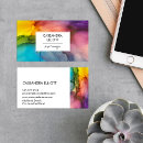 Search for abstract art business cards alcohol ink