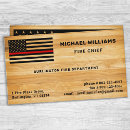 Search for volunteer business cards Fireman