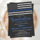 Search for police academy graduation invitations Thin blue line