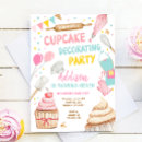 Search for cupcake decorating party invitations Bake shop