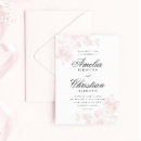 Search for pink floral wedding invitations Classic