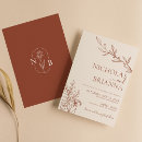 Search for orange wedding invitations simple minimalist