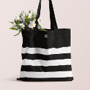 Search for black tote bags initial