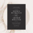 Search for black and white wedding invitations formal