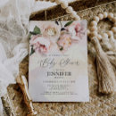 Search for elegant pink rose baby shower invitations Blush pink roses