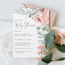 Search for trendy baby shower invitations watercolor floral