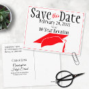 Search for graduation save the dates Red