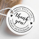 Search for thank you stamps made with love