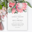 Search for protea wedding invitations Botanical