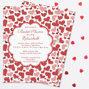 Search for valentines day bridal shower invitations Red