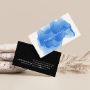 Search for cobalt blue business cards Watercolor