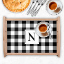 Search for black and white checkered serving trays Buffalo check