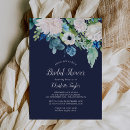 Search for navy bridal shower invitations floral