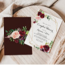 Search for gold and burgundy bridal shower invitations For her