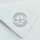 Search for text rubber stamps Return address