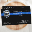 Search for law enforcement business cards Thin blue line