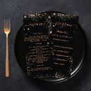 Search for event menus Black and gold