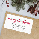 Search for christmas label return address labels modern minimalist