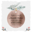 Search for glitter ornaments Rose gold