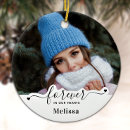 Search for forever in our hearts ornaments Keepsake