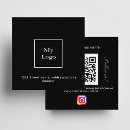 Search for black business cards logo