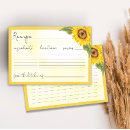 Search for sunflower recipe cards Country