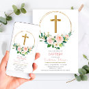 Search for rose gold baptism invitations Wreath