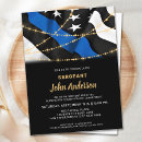 Search for law enforcement invitations Thin blue line