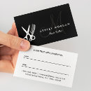 Search for hairstylist appointment cards simple
