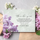 Search for lilac thank you cards memorial