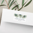 Search for peacock return address labels Feather