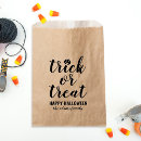Search for trick or favor bags Typography